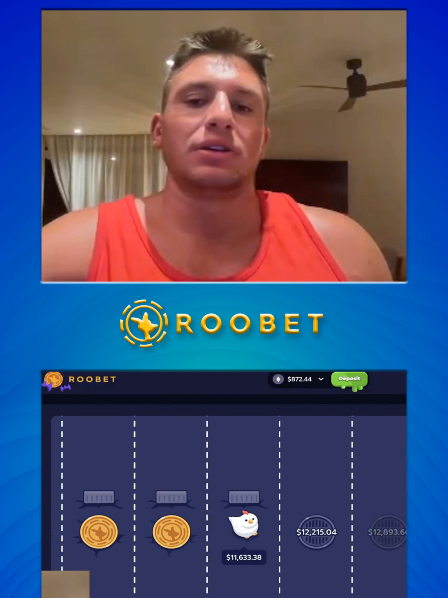 all or nothing for the guy #stevewilldoit #steve #roobet