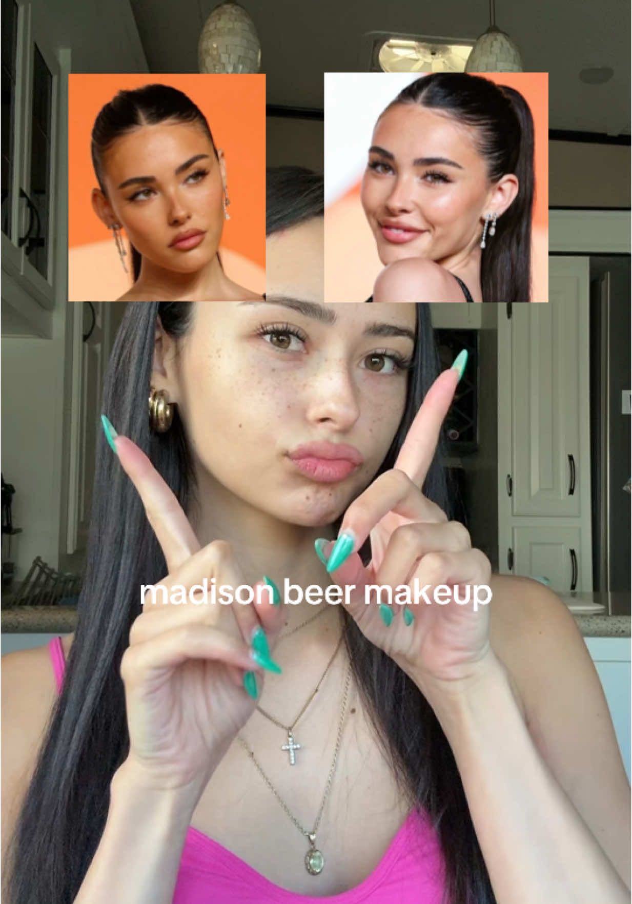 madison beer makeup tutorial ✨✨  products: @Kosas @Milani Cosmetics @tarte cosmetics @wetnwildbeauty @Anastasia Beverly Hills @Maybelline NY @Mango People @Saie @Lancôme @Fenty Beauty @Kaja Beauty @e.l.f. Cosmetics @madebymitchellusa @Physicians Formula @chanel.beauty @Madison Beer  #makeuptutorial #madisonbeer #makeuptransformation 