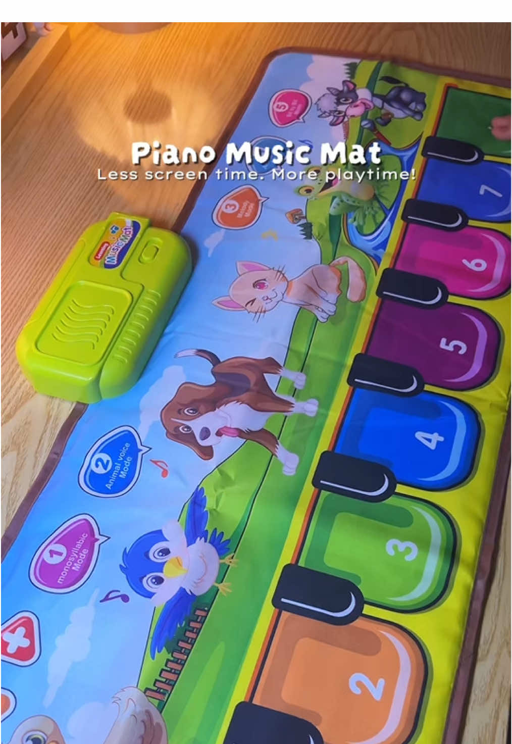Piano Music Mat 🎹🎶🎼🎵 Less screen time. More playtime! #toys #toysforkids #forkids #educational #educationaltoys #educationalpurposes #montessori #montessoritoys #kids 