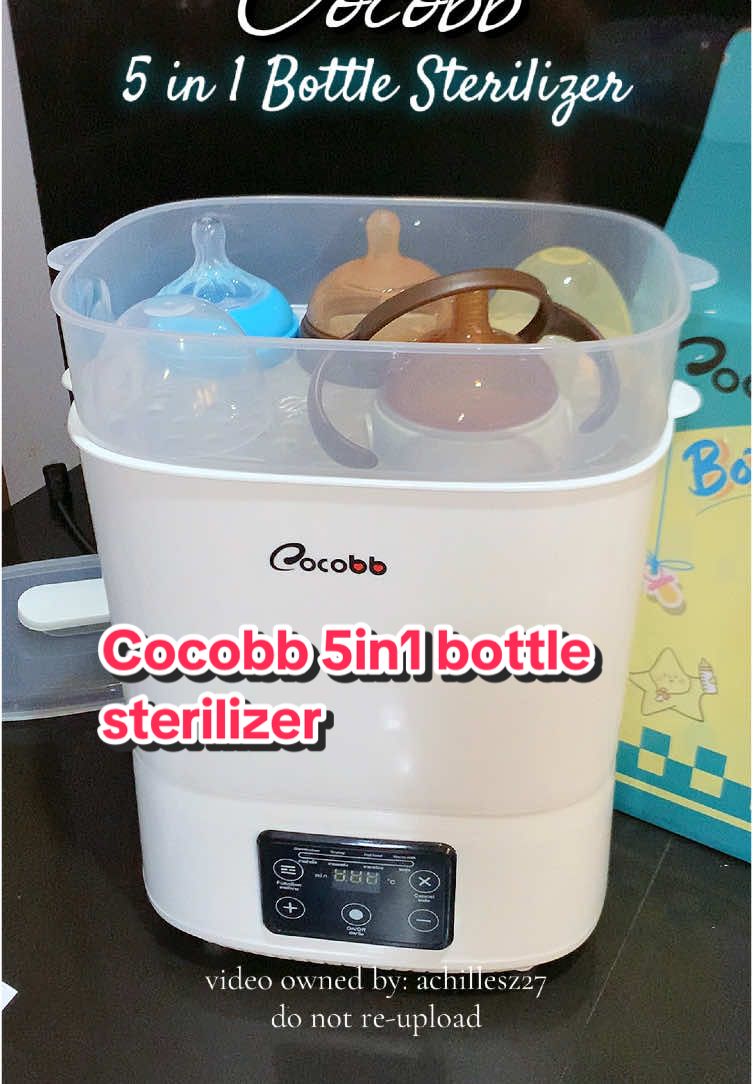 as a 2nd time mom, napaka convenient nito gamitin ,maraming features like: sterilizing and drying,food heating and milk warmer. ALL IN ONE na talaga!❤️ #cocobb #cocobbsterilizer #sterilizer #bottlesterilizer #milkwarmer #