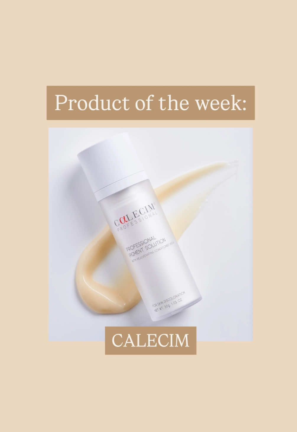Introducing… PRODUCT OF THE WEEK: Calecim. This product is one of my favorites when it comes to hyperpigmentation and aging skin. Another quality option is the AnteAGE brightener. If you are interested, you can find them on my Shop My Shelf #skincare #hyperpigmentationtreatment #calecim #anteage 