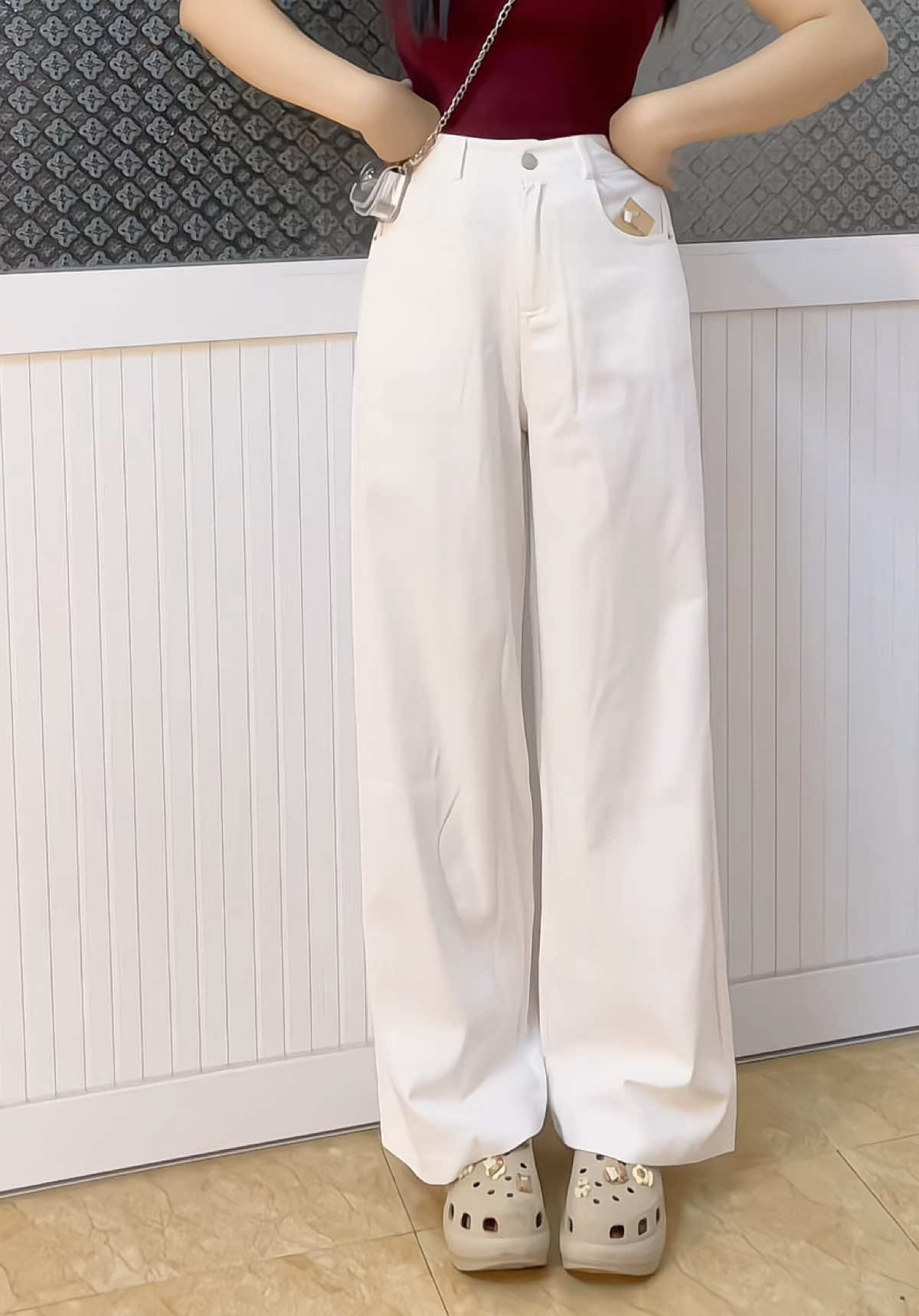 Kaki trắng mềm from xuông lên sáng đẹp xỉu☺️#quantrang #quạneannu #jean #xuhuong #xuhuongtiktok 