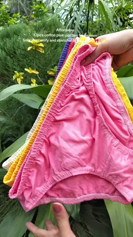 Affordable 12pcs cotton plain panties for women napaka Comfy pa at stretchable pa mga sissy ko 😍✨✨✨#panties  #womenunderwear #plainpanty  #comfypanty  #missmels  #fyp #fypシ゚ 