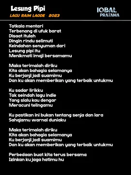 lesung pipi 👉😊👈#raimlaode #liriklagu #komang #foryoupage #fyp 