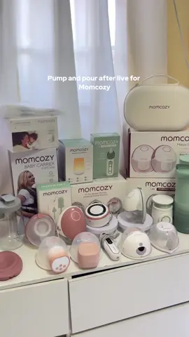 Pump and pour after live for momcozy products #pumpingmom #pumpandpour #momcozy #momcozyproducts #livediscounts 