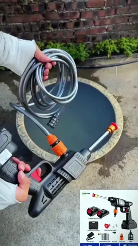 pressure washer wireless Car wash Machine Water Gun - High-Pressure Cleaning with Multiple Function Nozzles high pressure pressure car wireless car#High pressure car washer # hardware tools # good stuff sharing #fyp #foryou #TikTokShop #goodthing 