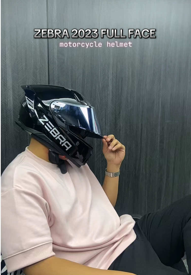 ZEBRA 2023 Full Face Dual Visor Plain Design Motorcycle Helmet ✨ #marisolofficialaccount #tiktokmotorcycle #motorcycle #zebrahelmet #fyp 