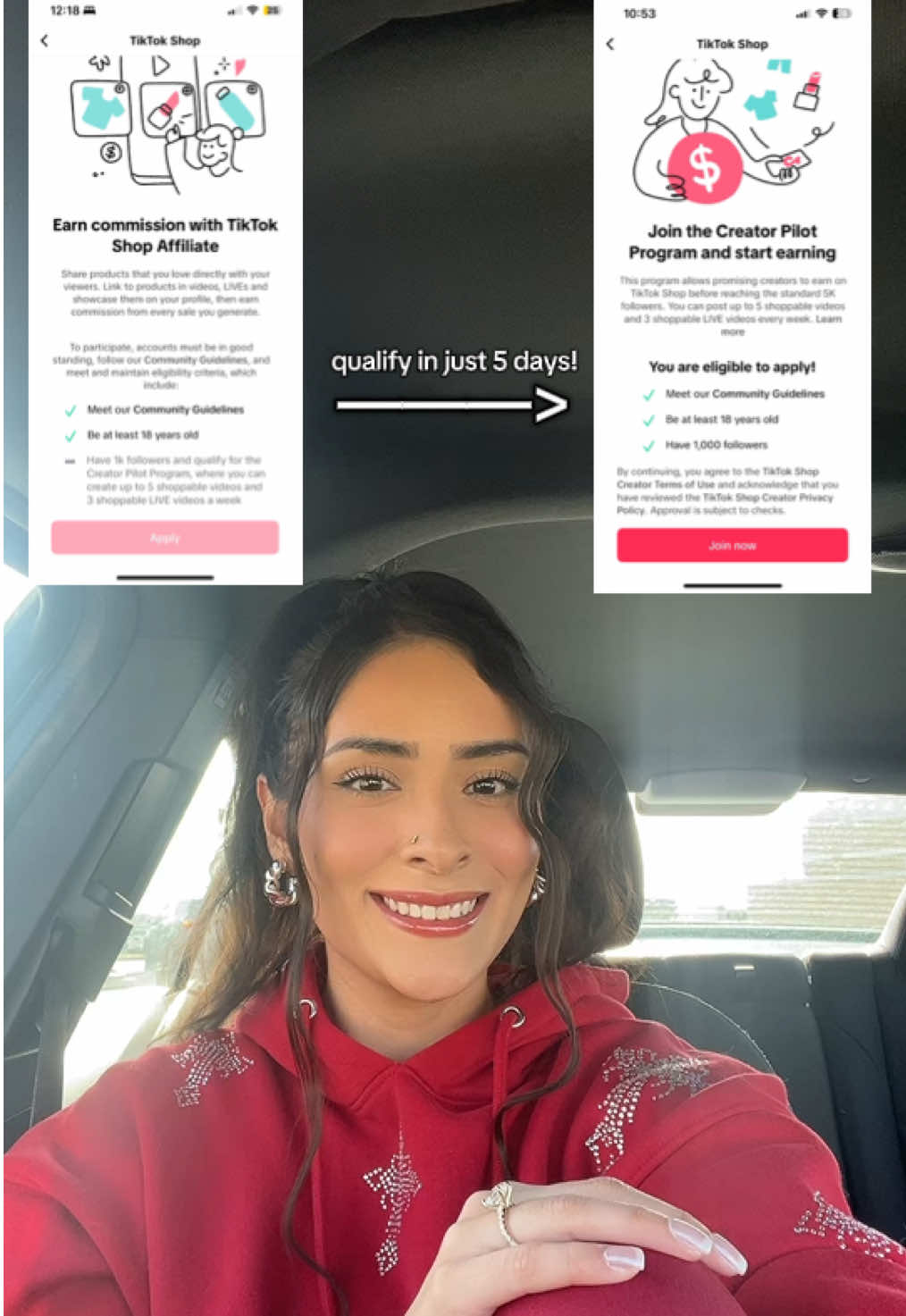 How I got into the TikTok Shop Creator Pilot Program in just 5 days! (1,000 followers required) Here’s what I did:  1. Interacted  2. Posted consistently If I can do it, you can too! #tiktokshopcreatorpilotprogram #helpingotherssucceed 