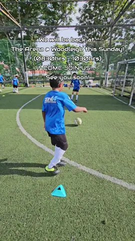 We will be back at The Arena @ Woodleigh this Sunday (0830hrs - 1030hrs). COME JOIN US! See you soon! #kidsfootball #football #Soccer #footballtraining #grassroots #grassrootsfootball #youthfootball #footballplayer #kidssoccer #footballacademy #training #footballcoaching #u #coaching #kids #girlsfootball #footballdrills #footballskills #footballkids #on #soccerschool #footballcoach #soccertraining #kidssports #footballislife #soccerskills #kidsactivities #soccerkids #youthsoccer #Football fun 