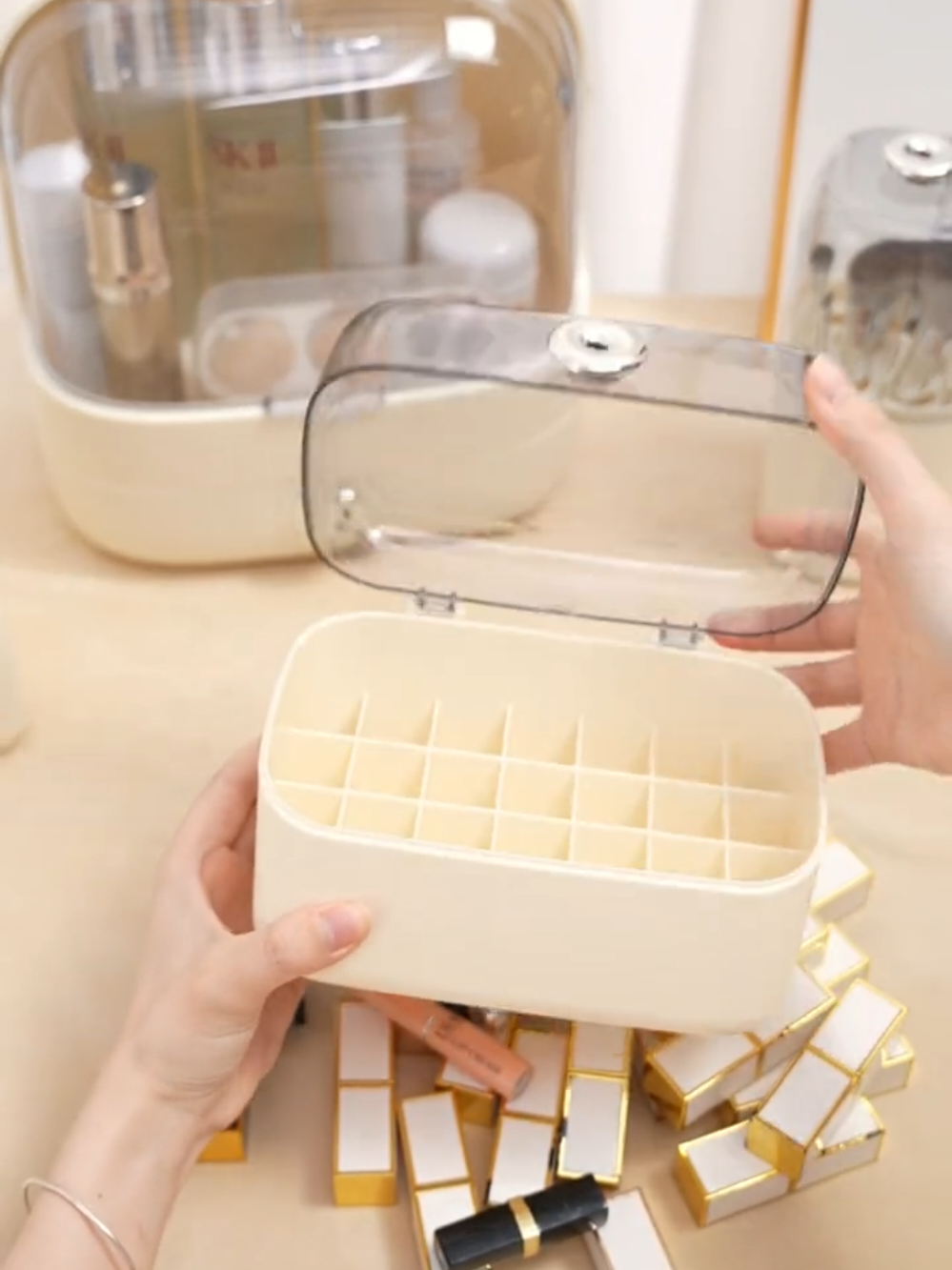 #organizer #kotakkosmetik  #lipstickbox #makeupstorage  #storage #skincarebox #rakskincare  #rakkosmetik #rakskincare 