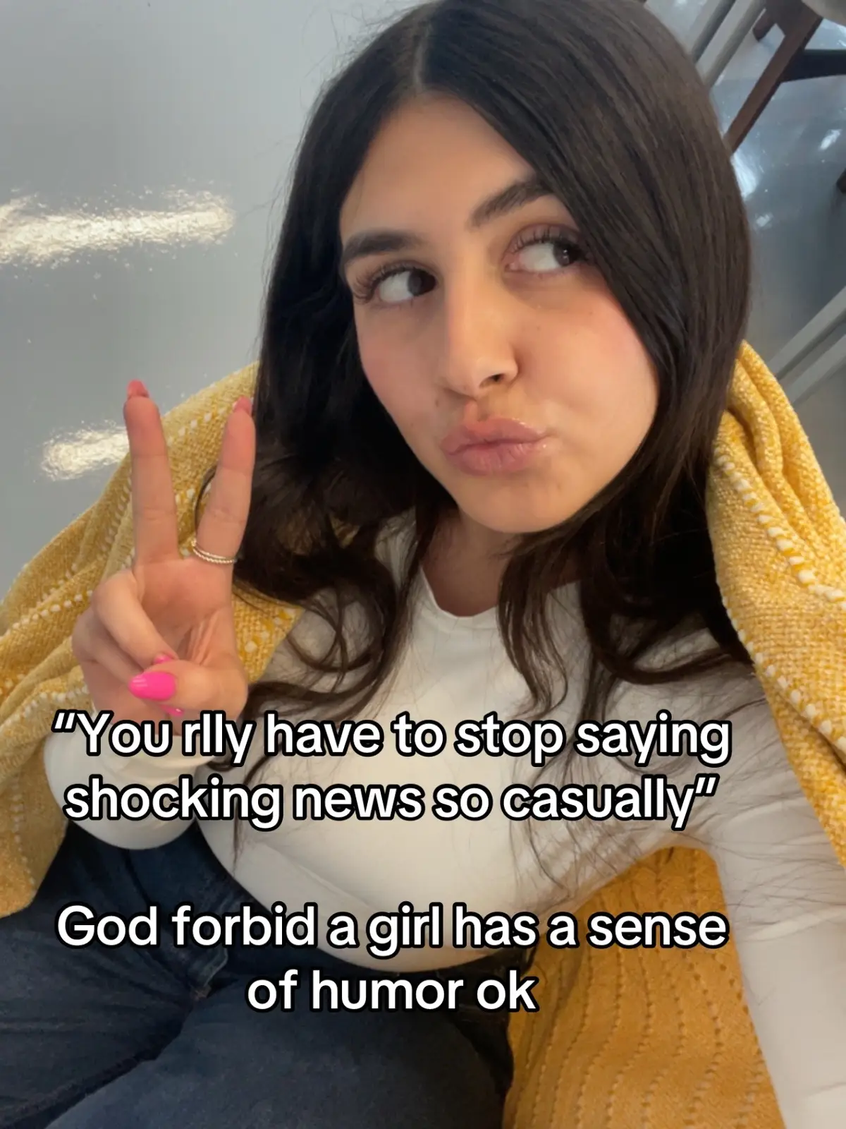 Unserious in serious situations is the only way I know 😭