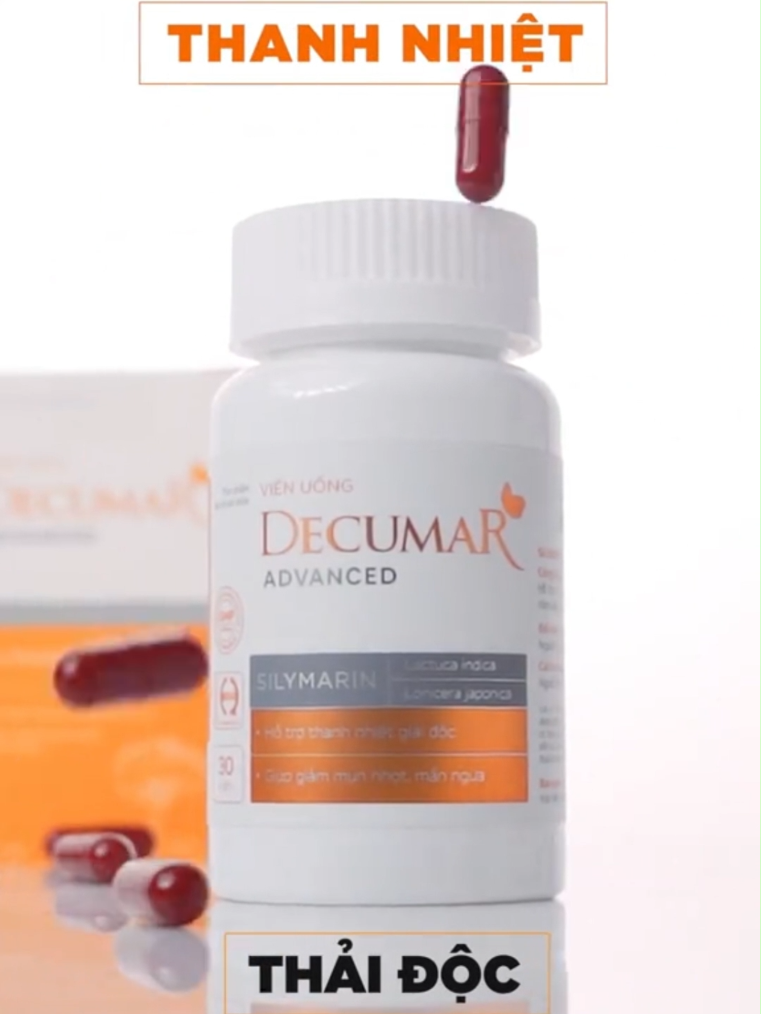 Viên uống hỗ trợ giảm mụn Decumar Advanced - giải pháp dành cho bạn trong mùa hè này  #vienuonggiammun #viemuongdecumar