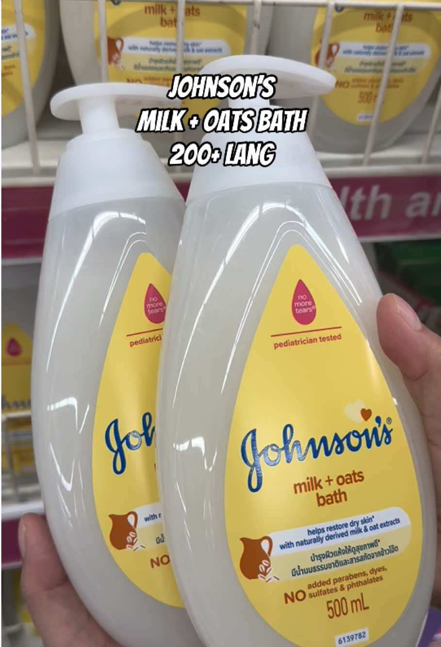 Ang ganda talaga netong Johnson’s milk and oats bath sa mga BB’s natin lalo tapos 200+ pesos na lang sya✨ #johnsonsbaby #johnson #babybath #bath #oat #oatbath #babywash #sensitiveskin #skin #smoothskin #skincare #MomsofTikTok #bb #bbcare #babycare #foryou #tiktokviral  Disclaimer: price may vary after the promotion ends