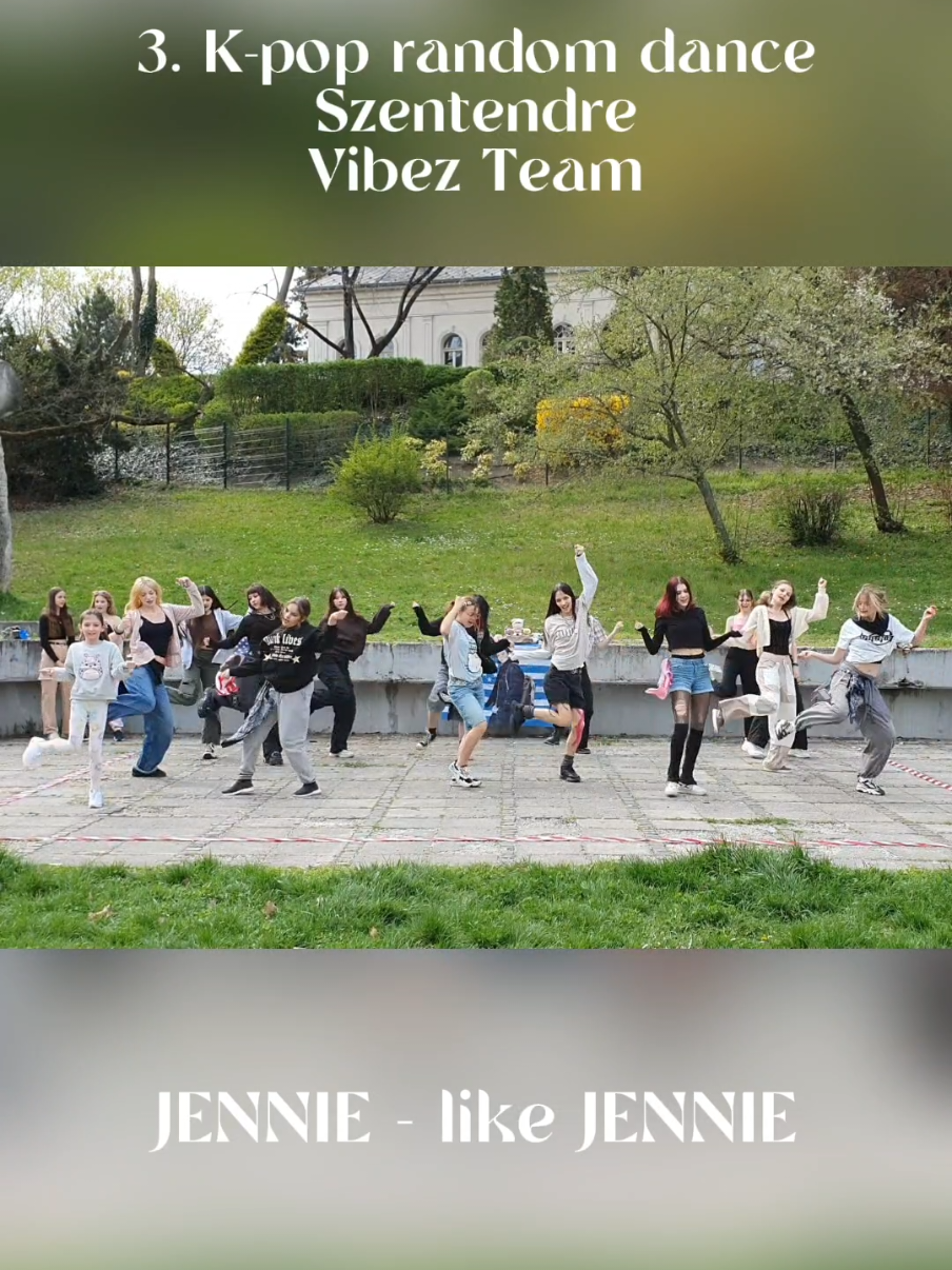 Köszönjük, hogy ennyien eljöttetek a 3. Random Dance-ünkre! Nagyon nagy élmény volt!✨️ 25.04.05. A teljes videó is hamarosan felkerül Youtube-ra! #vibezcoverteam #vibez #randomdance #kpopdance #kpop #kpoprandomdance #2025 #dance #jennie #likejennie #fyp 