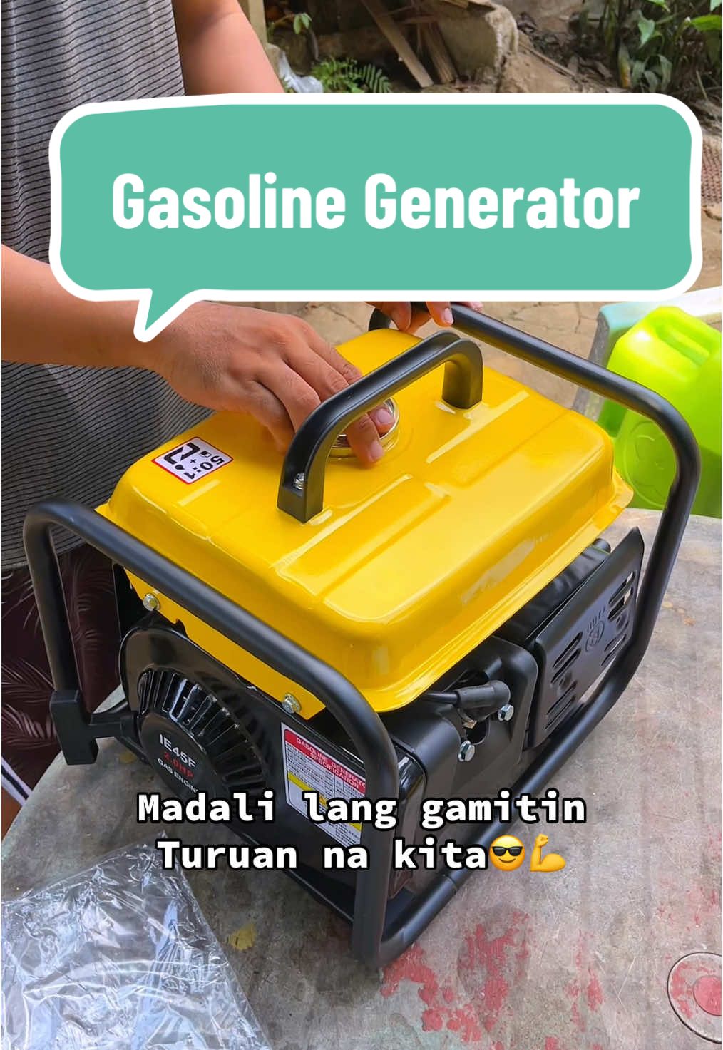 May generator na kami! sheeshhh! Tara turuan na kita kung paano gamitin! Madali lang😎💪 #generator #portablegenerator #gasolinegenerator #powersupply #gasolinepower #electricitygame #emergencypower #nopowernoproblem #affordablegenerator #foryoupage #foryou #fyp 
