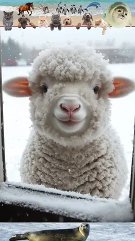 Một chiếc cừu con dễ thương 小绵羊 #cute #sheep #funny