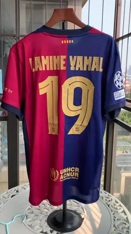 2425 Barcelona Yamal No. 19 home football uniform of the same style#fpy #footballjersey #football #yamal #fpyシ 