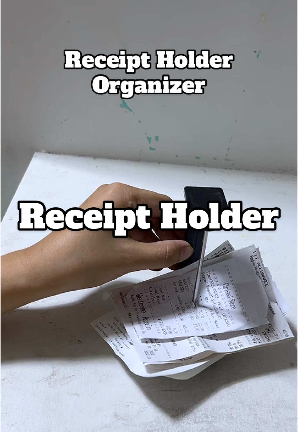 Hindi na mawawala resibo mo dito #receiptholder #receiptorganizer #receipts 