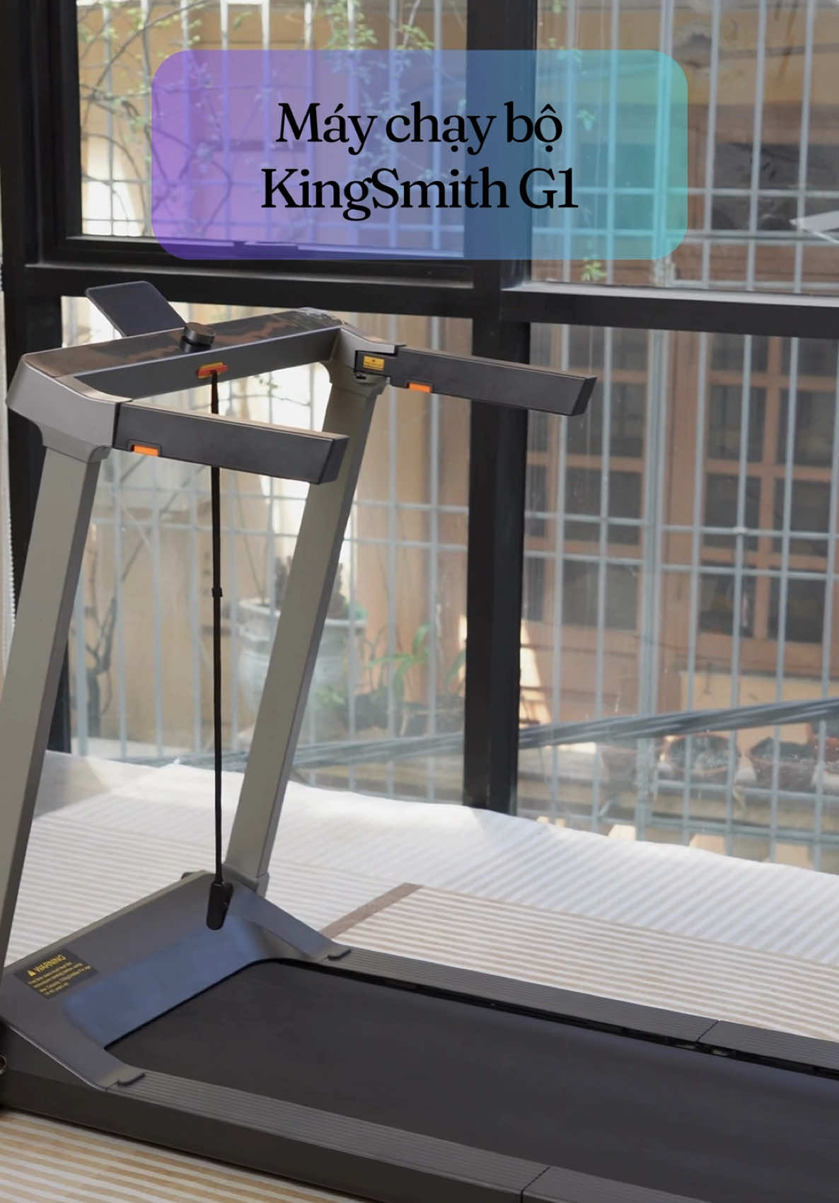 Cải thiện sức khỏe ngay tại nhà với máy chạy bộ KingSmith G1. #maychaybo #maychaybokingsmith #maychaybotainha #kingsmith #maychaybomini 