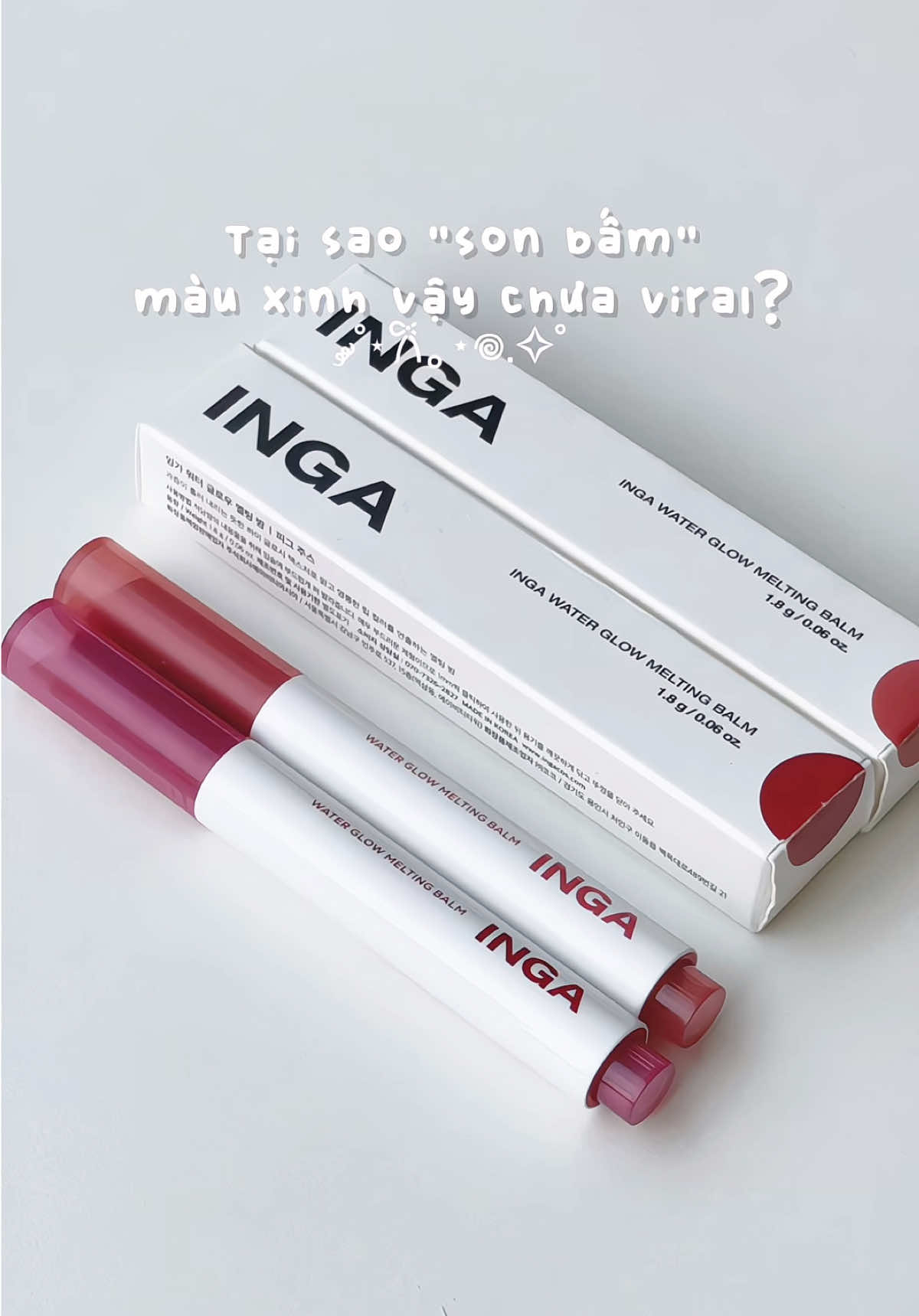 Bị ấn tượng á, cái màu xinhhhh mà zá hạt zẻ nữa ✨☁️ #inga #kbeauty #lipstick #cooltone #sonduong #review #swatchson #makeup #xh #fyp 