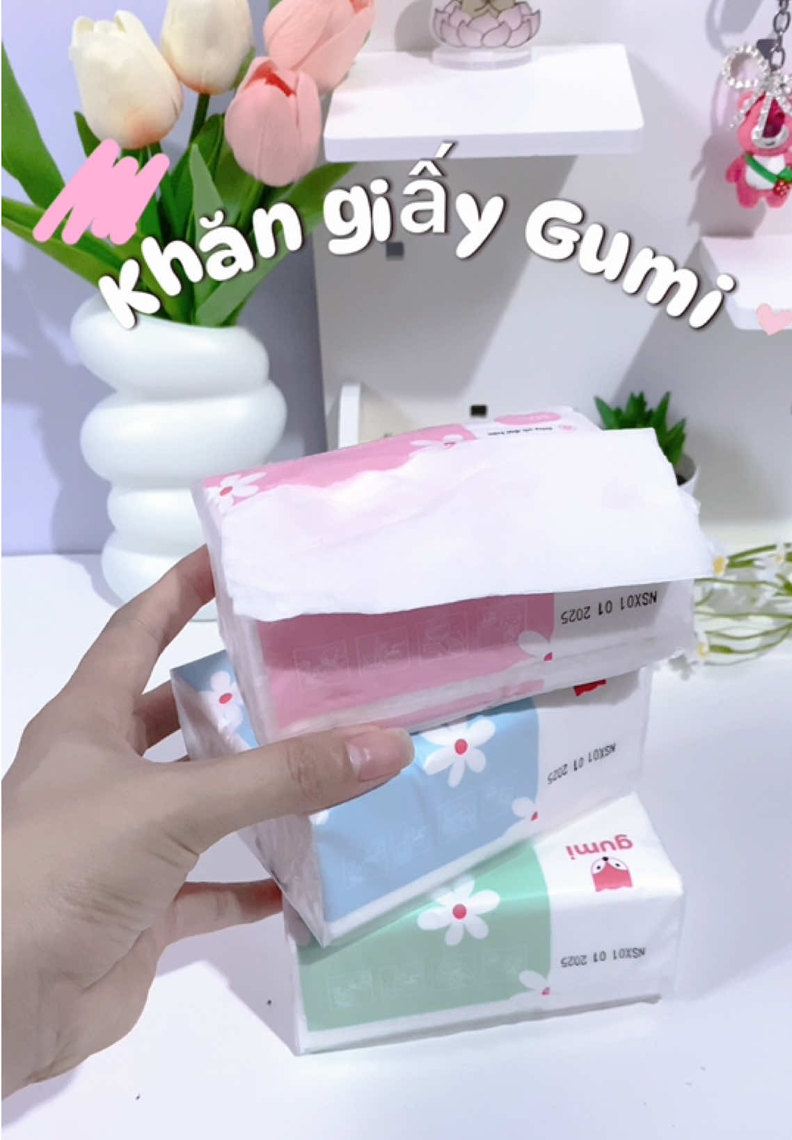 Khăn giấy ăn Gumi, dai mịn an toàn dùng được cho cả trẻ sơ sinh ✔️#review #gumi #khangiayangumi #khangiaygumi #khangiayrut 