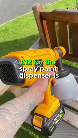 Cordless spraying made easy! 💨 This Cordless Sprayer is compatible with that big yellow brand 🔋 and comes with a 100ml tank, 3 adapters, a cleaning kit & a funnel! Perfect for spraying cars, fences 
