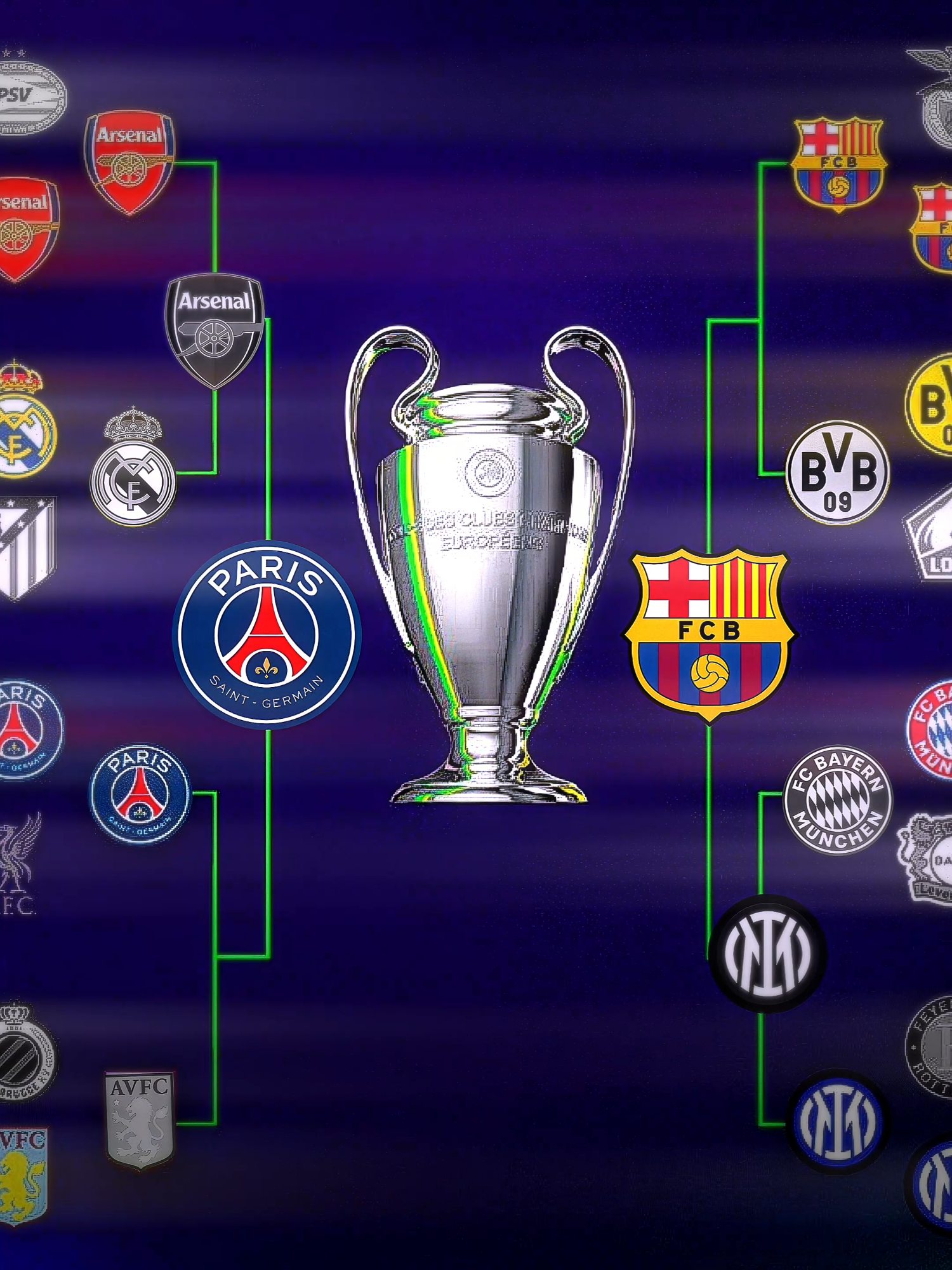 Run it back! 🔥 #championsleague #2025 #bracket #barcelona #psg #dembele #lamineyamal