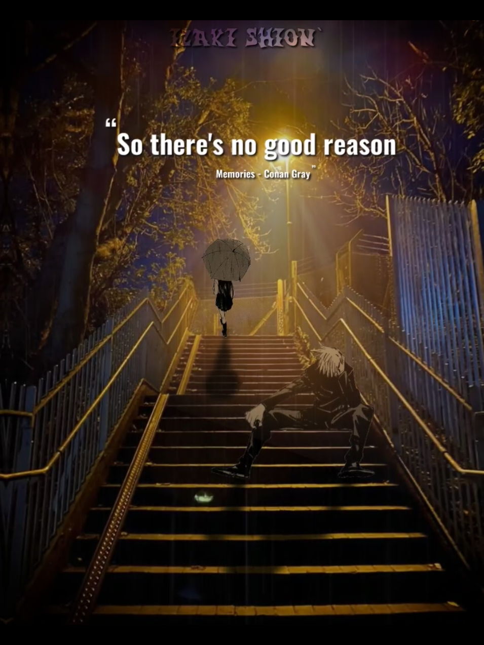 #MEMORIES ; the only thing left #gfxanime #manga #songlyrics #lyrics #song #conangray #sadvibes