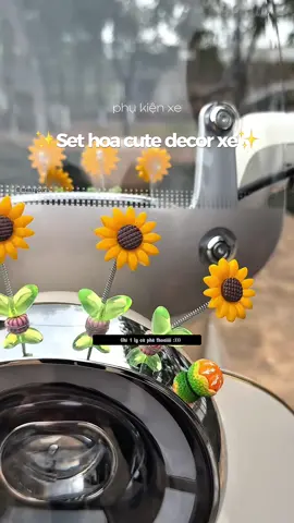 Set hoa hướng dương decor gắn xe #phukienoto #phukienxehoi #trangtrixehoi #trangtrioto #xuhuongtiktok 