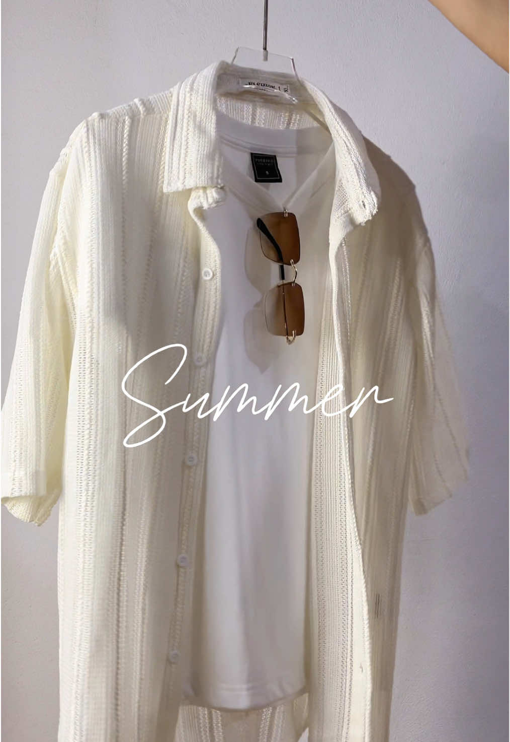 เสื้อเชิ้ตสไตล์ถัก #เสื้อเชิ้ต #เสื้อเชิ้ตแขนสั้น #เสื้อไปทะเล 