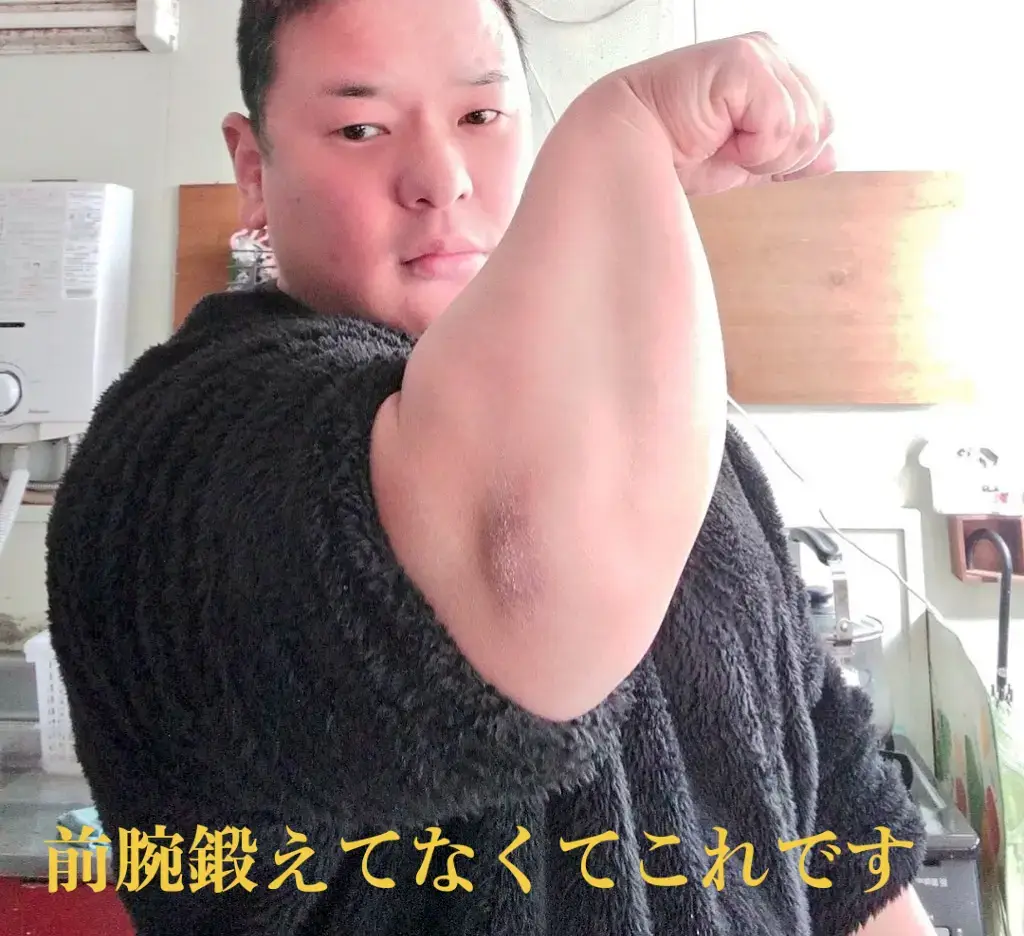 前腕は全く鍛えてなくて、普段のトレーニングで勝手に付いたようです💪#筋肉 #おすすめにのりたい #筋トレ 