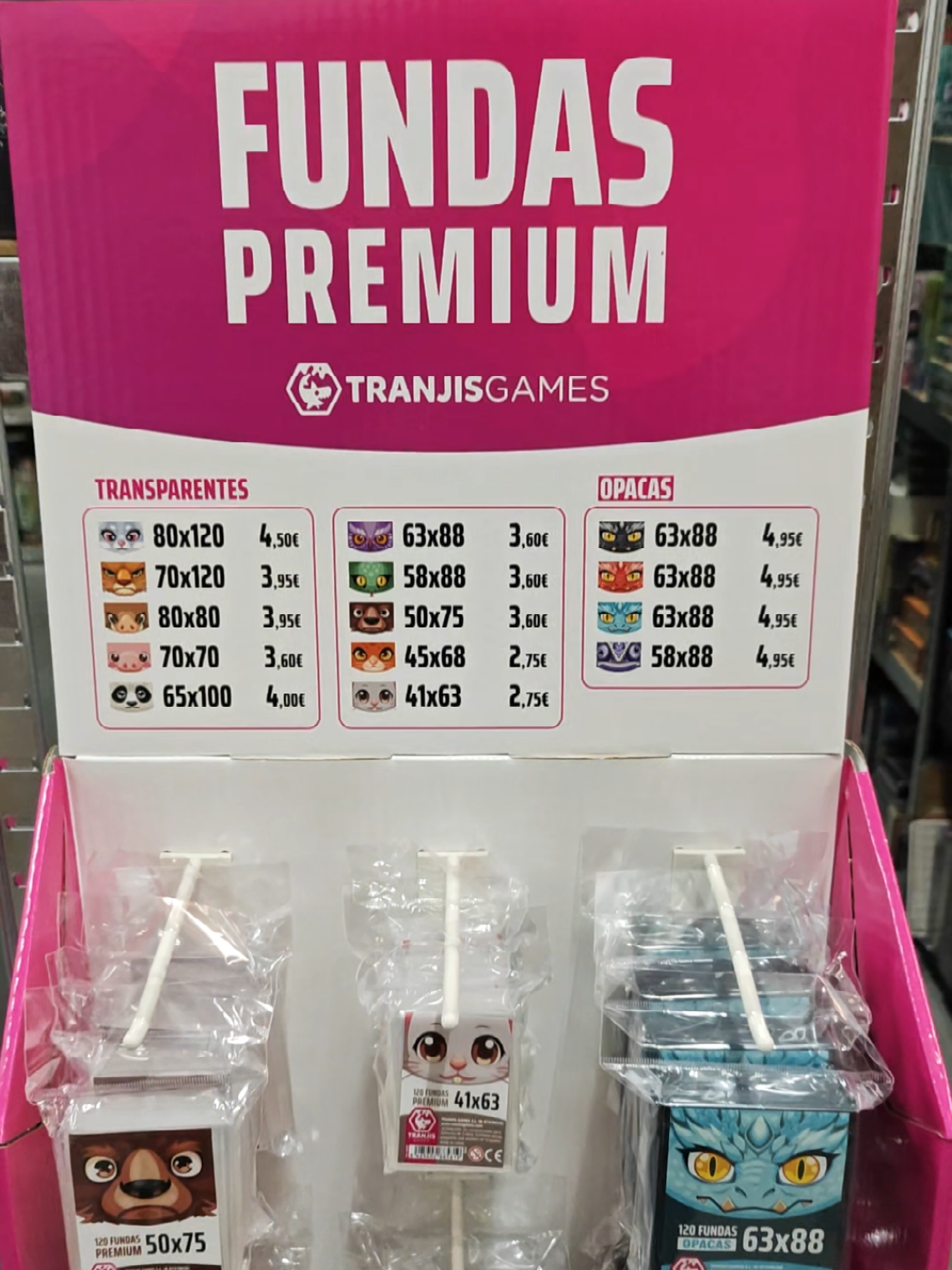Si quieres enfundar tus juegos con fundas premium, no lo dudes, las fundas de Tranjis Games son de las mejores 😊 Además hay de todos los tamaños e incluso opacas ⚫ #fundas #tranjisgames #fundaspremium #juegosdemesa @Tranjis Games 