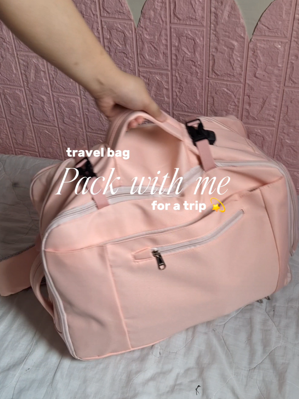 pack my travel bag with me!🫶💓 #bag #travelbag #bagorganizer #packwithme #whatsinmybag #bagforwomen #travelorganizer #bagpack #travelbackpack  #bagrecommendation 