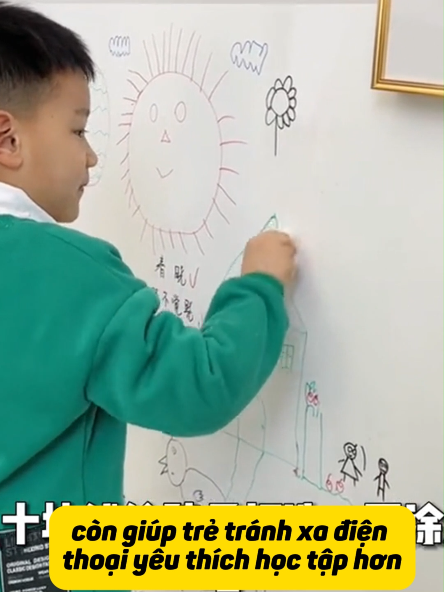 Nhà có trẻ đang đi học nên dùng bảng dán tường này nha, tiện lợi lại rẻ nữa #bangdantuong #bangtrang #dodunghoctap #giadungthongminh