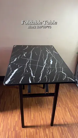 Ang ganda nitong black hindi dumihin 🖤 #table #foldabletable #marbletable #studytable #dinningtable #gamingtable #officetable 