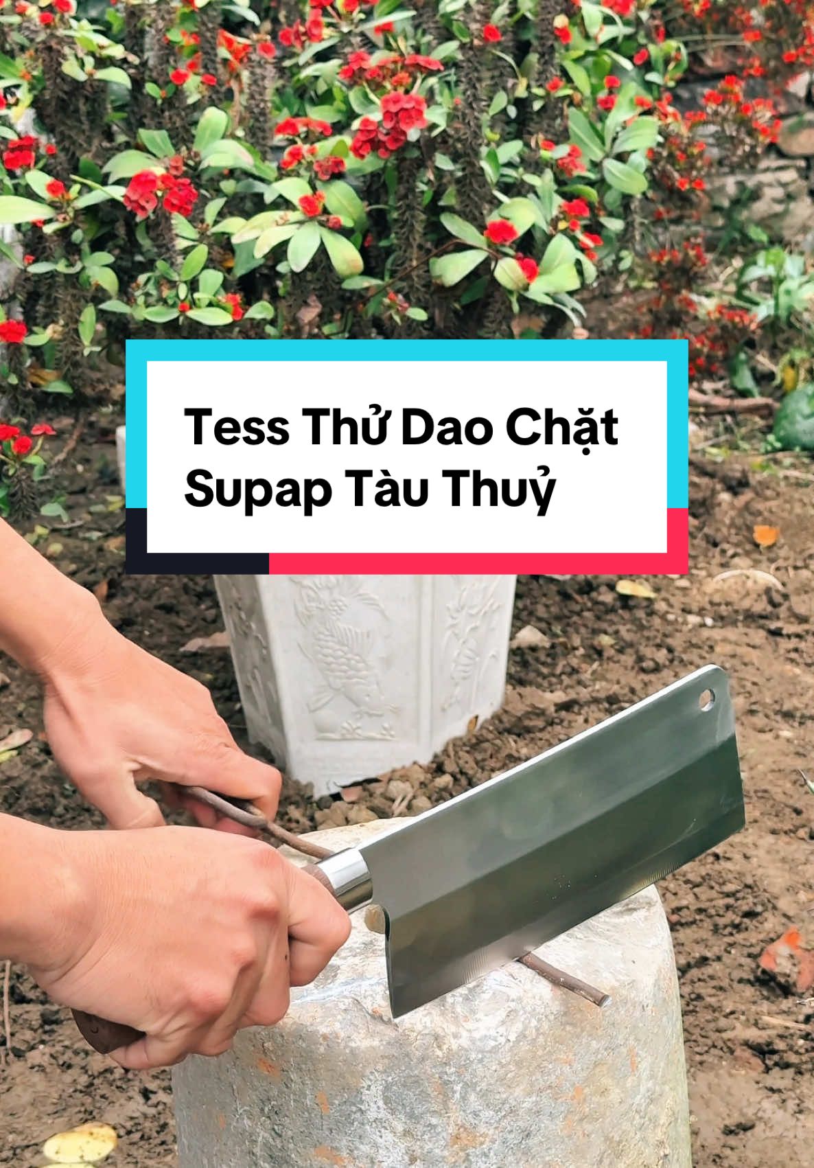 Thử chặt sắt 6 bằng dao suppap Tàu thủy #daosupaptauthuy 