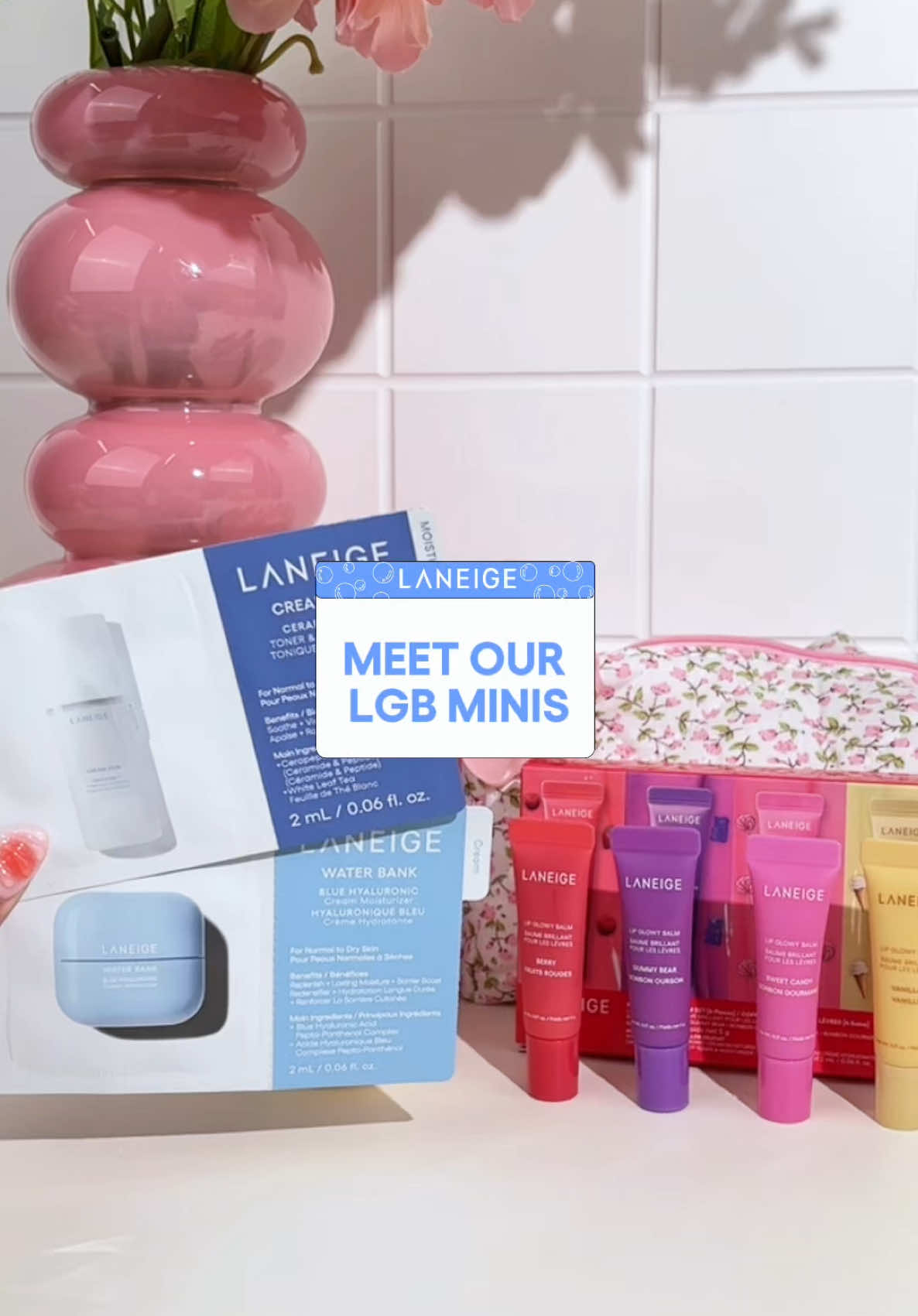 Meet our new Lip Glowy Balm Minis 🌟💖 #laneige #laneigeid