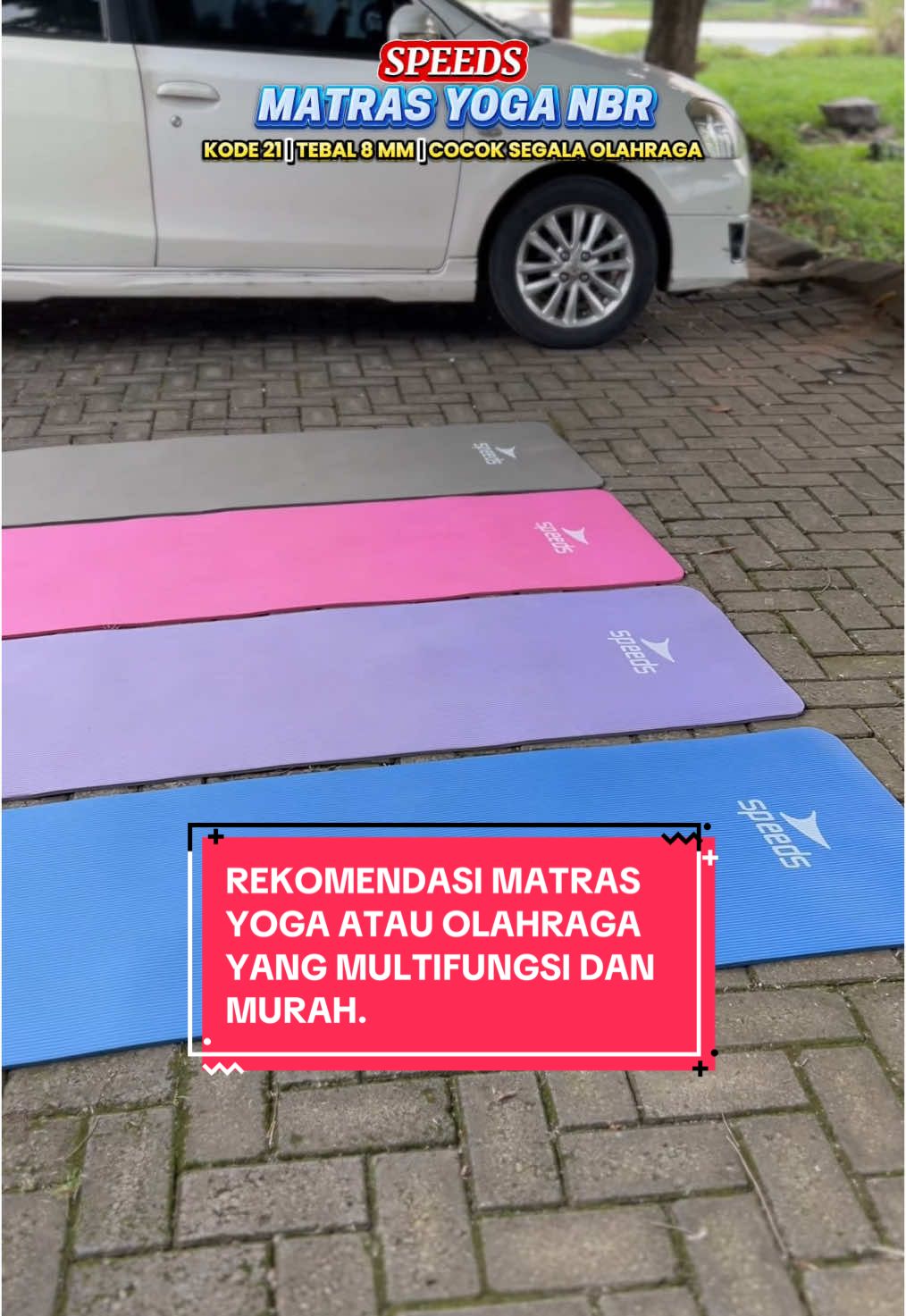 REKOMENDASI MATRAS YOGA YANG MURAH, ANTI SLIP, DAN COCOK UNTUK SEGALA JENIS OLAHRAGA.  MATRAS YOGA NBR TIPE 21 INI REKOMEN SEKALI. MATRAS INI MEMILIKI KETEBALAN 8 MM YANG EMPUK SERTA LEMBUT.  NAH BUAT KAMU YANG MAU MATRAS YOGA NBR TIPE 21 DARI SPEEDS INI BURUAN CHECKOUT DI KERANJANG KUNING SEBELUM KEHABISAN.  #matrasyoga #matrasolahraga #alasworkout #matrasnbr #matrasspeeds #matrasyogaspeeds #matrasmurah #matrasolahragamurah #matrasworkout #alasolahraga #rafiz 