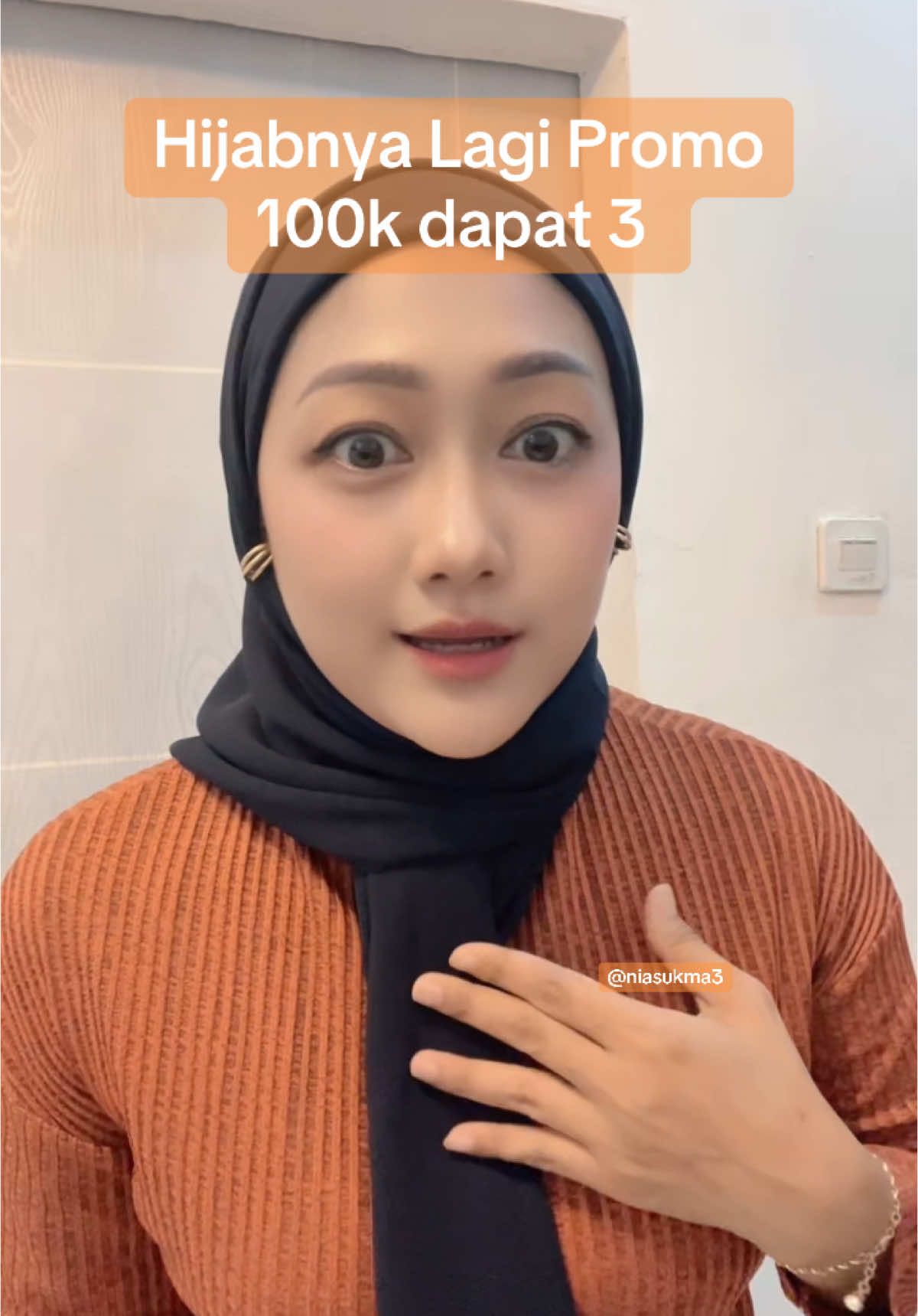 Lagi promo beli ooo #hijabinnersegiempat #hijabinner #hijabantitua #promohijab 