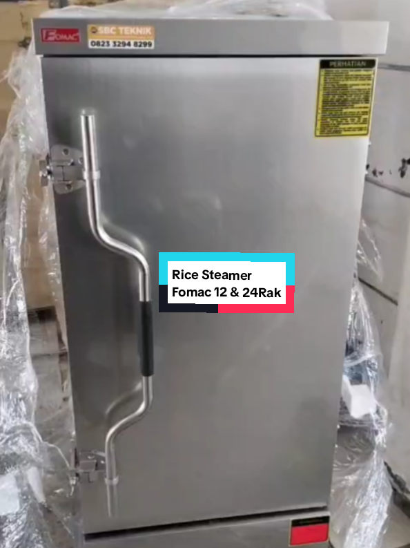 Rice Steamer atau Gas Steamer Fomac, Ready kapasitas 12 dan 24 Rak minat bisa langsung order hanya di SBC Horeca Pusatnya peralatan/mesin Bakery, UMKM, dan Packaging terlengkap #steamer #ricesteamer #ricesteamer12tray #fyppppppppppppppppppppppp #viral 