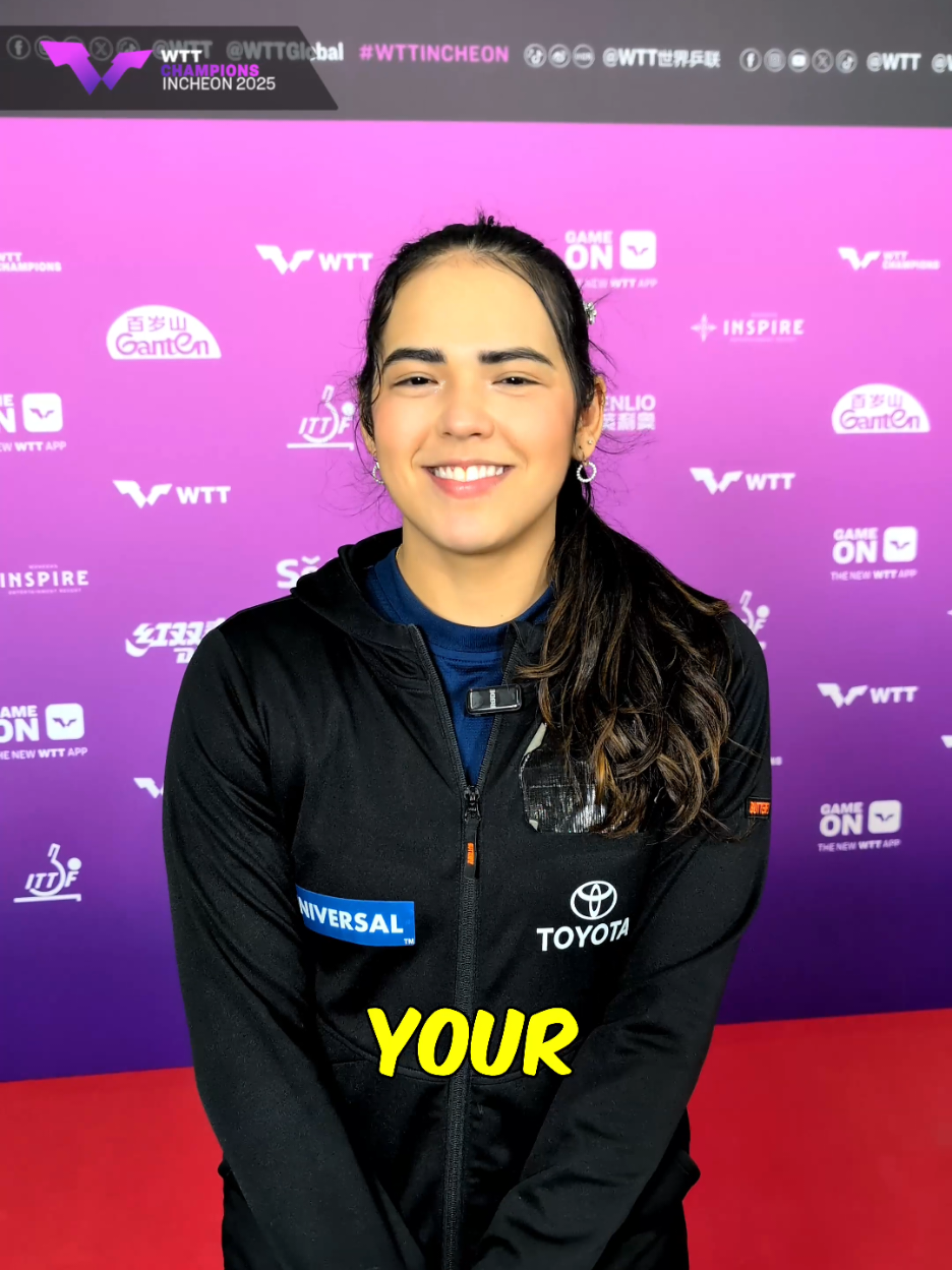 Adriana Diaz picks her perfect player! 🌟 #tabletennis #tabletennisdaily #tabletennisplayer #wttchampions