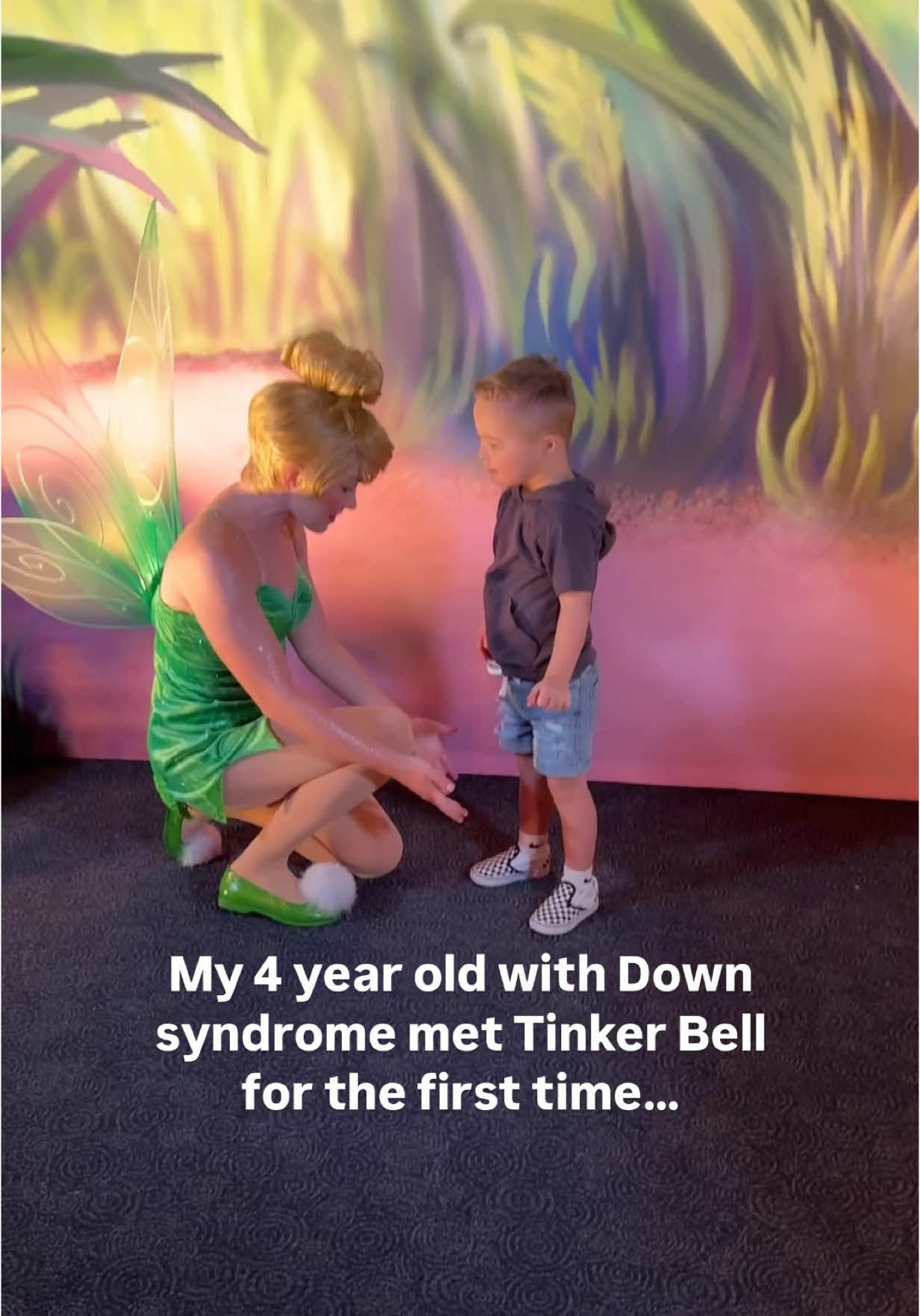 Huddy met Tinker Bell for the first time ever at an Enchanted Garden Party in EPCOT this morning. And I think she stole his heart. 🥰 He couldn’t stop smiling at her and giving her high fives. Thanks Tinker Bell for making this moment so sweet. ❤️ And thanks @Disney Parks for hosting us at the EPCOT International Flower and Garden Festival!! #disney #disneyparks #waltdisneyworld #epcot #epcotflowerandgardenfestival #downsyndrome #downsyndromefamily 