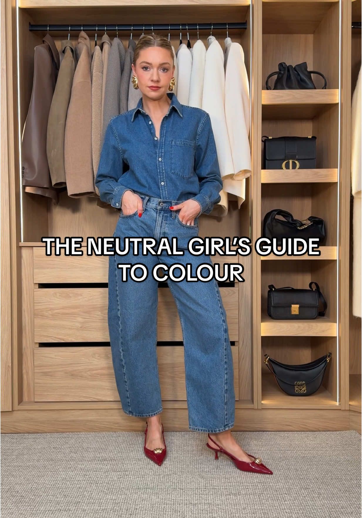 The neutral girl’s guide to wearing colour - links on my LTK account which is in my bio #fyp #colourfuloutfit 