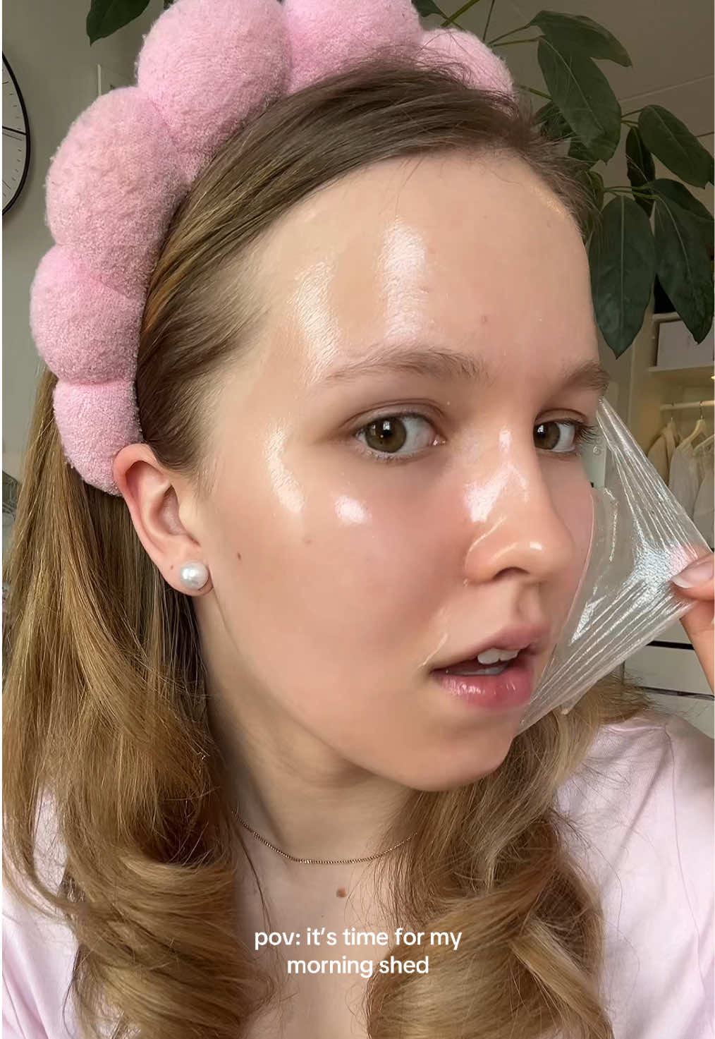 Using the Collagen Night Wrapping Mask from @medicube global for my morning shed!✨ #medicube #glassskin #kbeauty #monthlyshed #morningshed #collagenwrappingmask #fyp #foryou