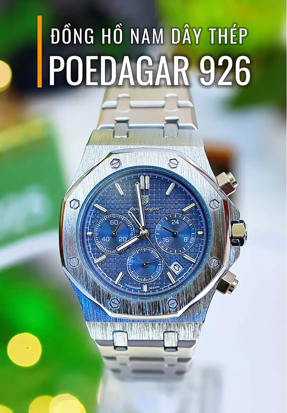 Đồng hồ thời trang nam poedagar 926, form AP sang trọng #dongho #đồnghồ #donghonam #donghothoitrang #donghodeotay #poedagar #poedagarwatch 