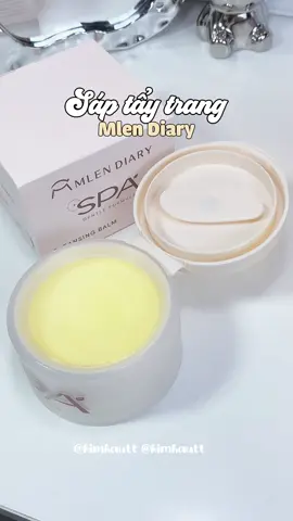 Sáp tẩy trang Mlen Diary💕 Mềm tan như bơ, sạch được mascara, mắt nước các kiểu lun. Quá ưngg👌🏻 #saptaytrang #taytrang #makeup #nuoctaytrang #mlendiary #muataitiktok #review #unbox #chitunbox 