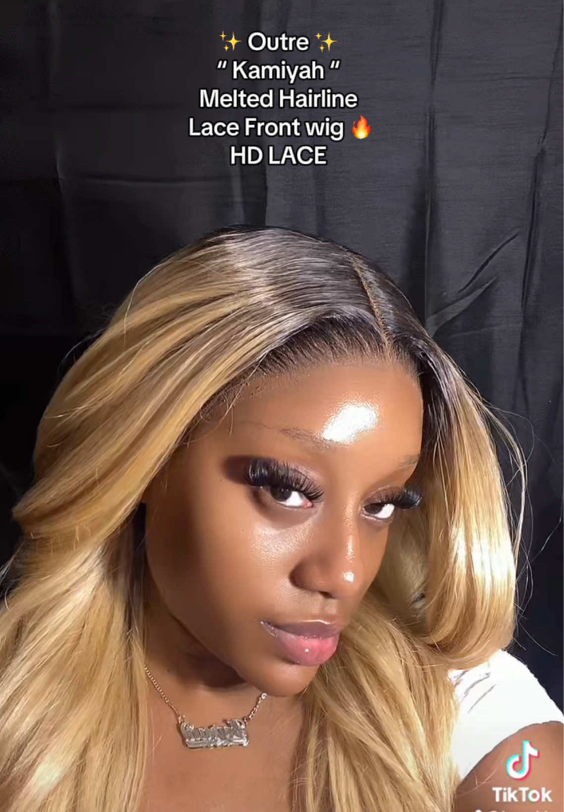 ATP @outre let’s COLLABORATE 🫶🏾🥹💖 IM OBSESSED with this wiggggg!!! Watch me install this beautiful honey blonde syntheticaaaa 🍯🔥🔥🔥 #kyraablu #wiginfluencer #explore #outre #Kamiyah 