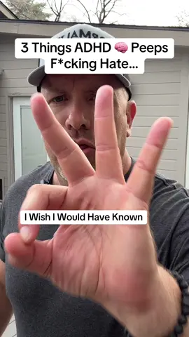 Three things that people with #adhd hate, comment your experience down below ⬇️ #iwishiwouldhaveknown #adhdtiktok #adhdlife #adhdcheck #adhdprobs #adhdtok #adhdawareness #adhdproblems #adhdtips #facts #EduTok #bamf #hope #Love #kindness 