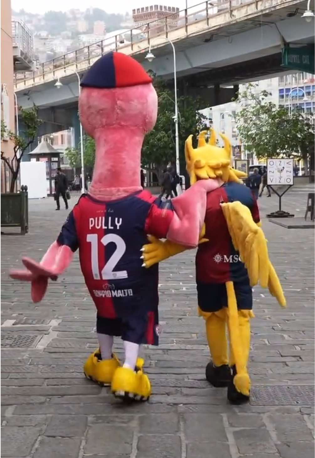 🤝 Pully e Grifo: l’incontro che non ti aspetti ❤️💙 @Cagliari Calcio #GenoaCFC #Cagliari #Genoa #SerieA #TikTokSerieA #TikTokFootball 