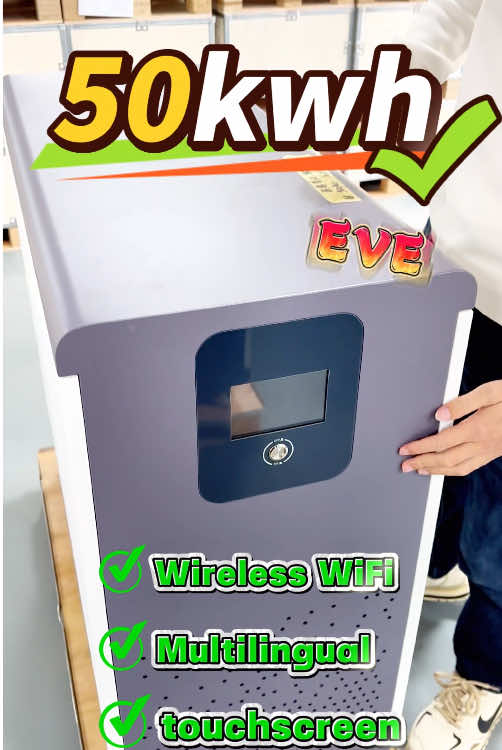 50 kW solar cell supplier household energy storage battery#inverter #solar #battery #forklift #accumulation #cell #lithium #Electric #eve #catl #power #wanglibattery 